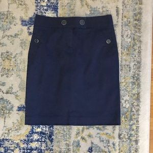 J. Crew Navy Pencil Skirt • Size 0